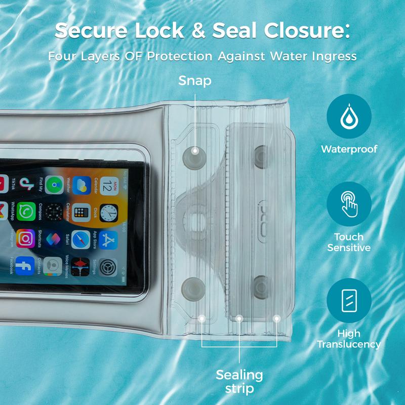 Bluewaves™ 2-Pack Waterproof Phone Pouches — VIP ONLY
